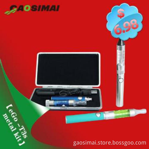 Lowest price e cigarette eGo T3s electronic cigarette metal case $6.98